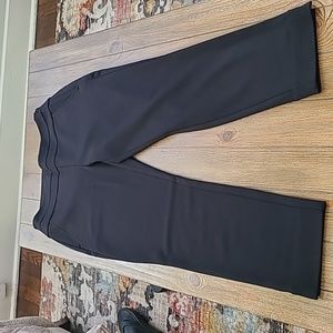 Cabi 5866 Banded Waist Black Skinny Cropped Trousers Minimalist Size 6